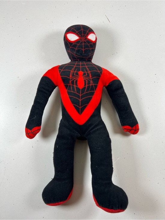 Spider-Man Other - Marvel Spider-Man Miles Morales 13” Black Red Plush Stuffed Animal